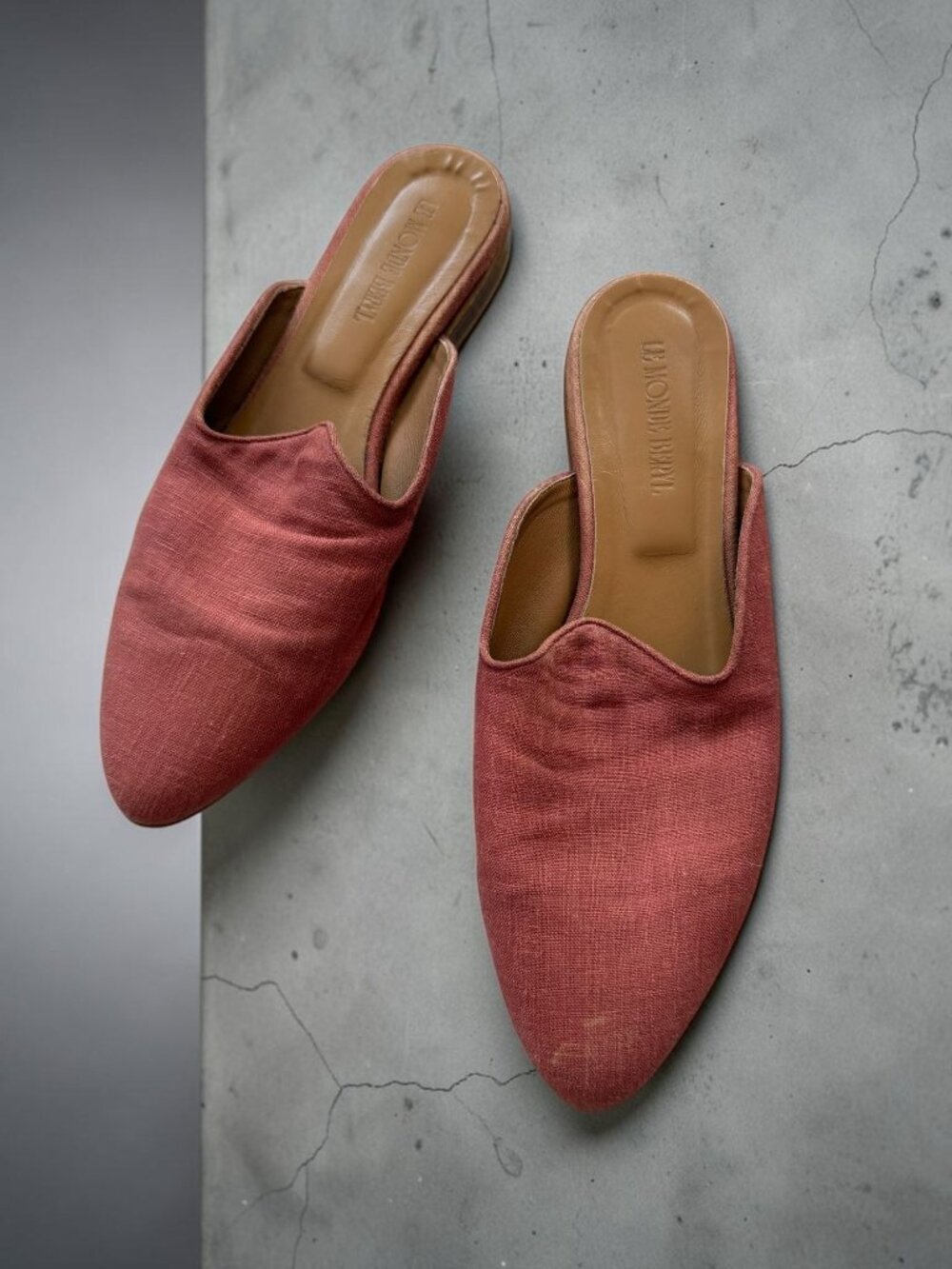 LE MONDE BERYL Venetian Autumn Mules Flats Size 40 / US 10